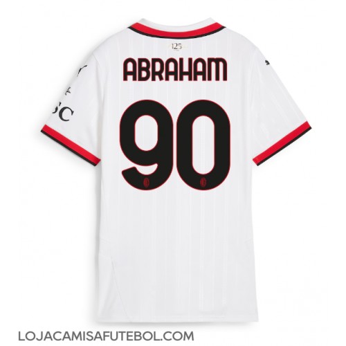 Camisa de Futebol AC Milan Tammy Abraham #90 Equipamento Secundário Mulheres 2024-25 Manga Curta